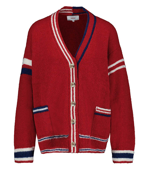 Cardigan Carey Red Blue Xirena