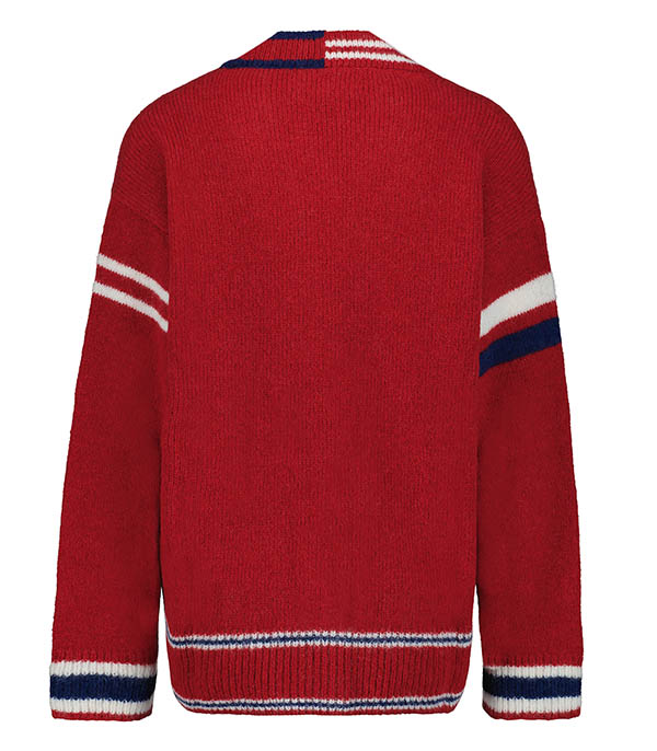 Cardigan Carey Red Blue Xirena