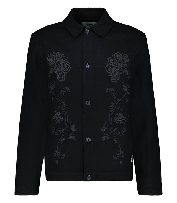 Veste Elm Floral Noir Wax London