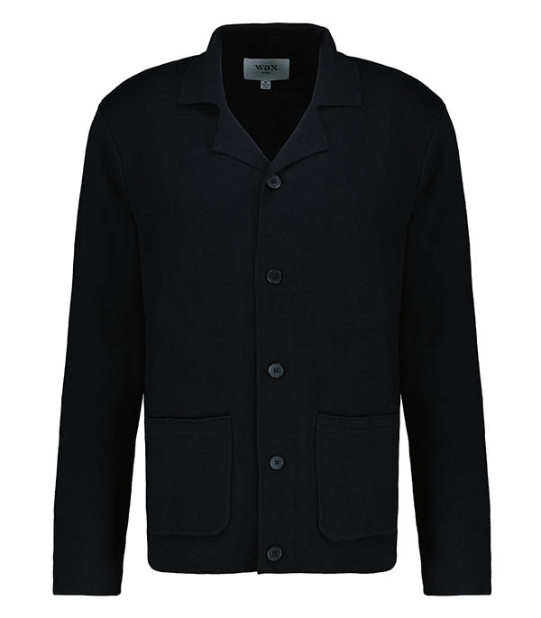 Cardigan Wightman Milano Noir Wax London - Taille XL