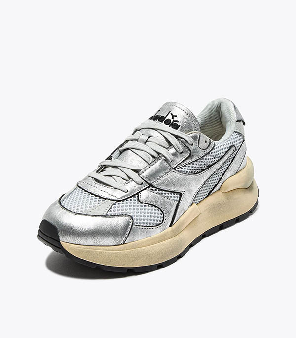 Baskets Mercury Silver Argent Métallisé Diadora