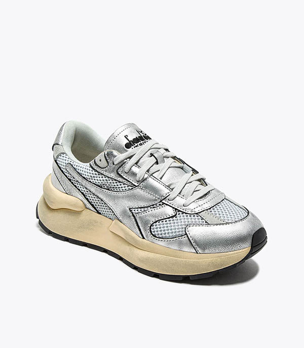 Baskets Mercury Silver Argent Métallisé Diadora