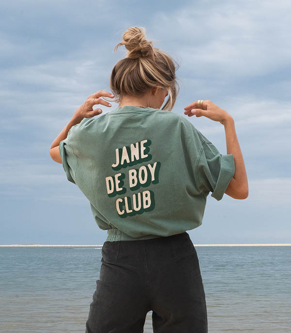 Tee-shirt Basile x Jane de Boy Vert LES BONNES SOEURS