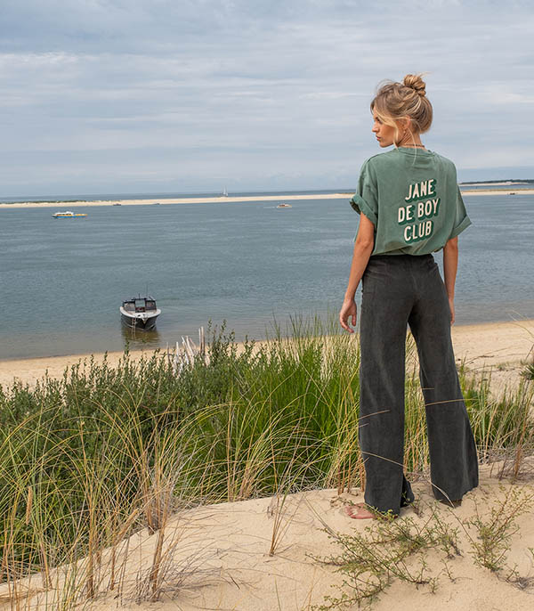 Tee-shirt Basile x Jane de Boy Vert LES BONNES SOEURS