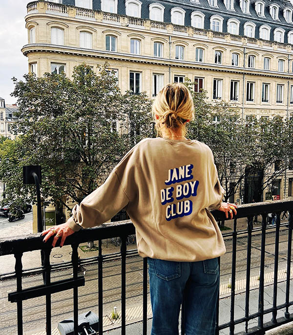 Sweatshirt Ben x Jane de Boy Taupe LES BONNES SOEURS