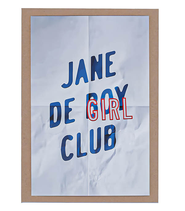 Greeting card Jane from Girl Club Bleu et Rouge LES BONNES SOEURS