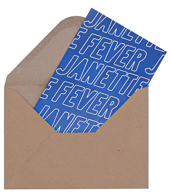 Greeting card Janette Fever Blue LES BONNES SOEURS