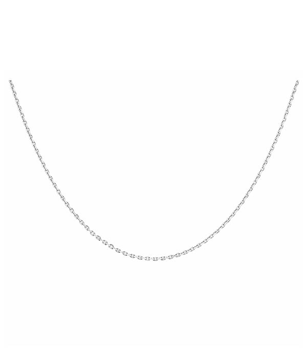 Chaine Forcat Diamentée Or Blanc 45cm Stone Paris