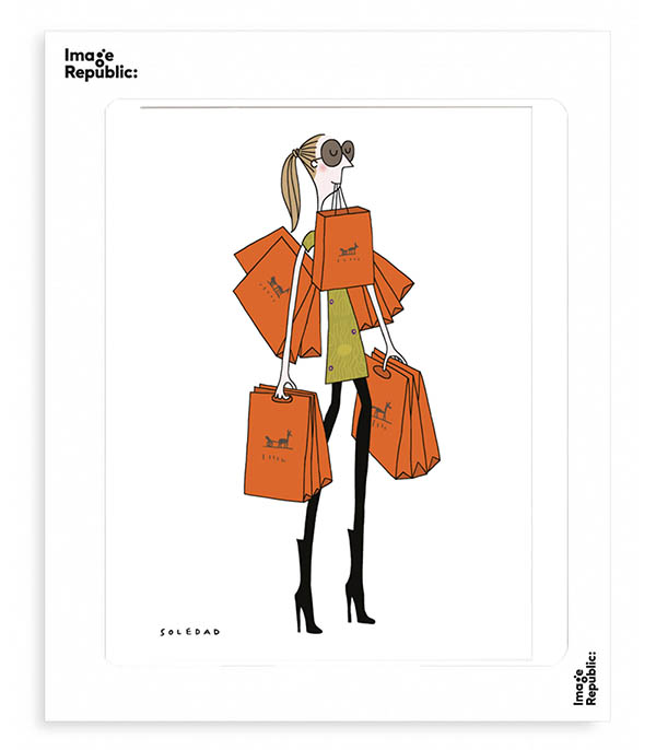 Affiche Soledad - Sac Orange 40 x 50 cm Image Republic