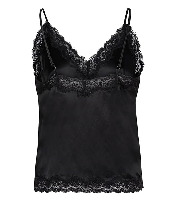 Pip Black silk pyjama camisole Love Stories