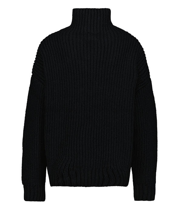 Sydney Black Roll Neck Sweater Anine Bing