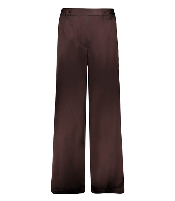 Pantalon Idao Brown Satiné Margaux Lonnberg - Taille 36