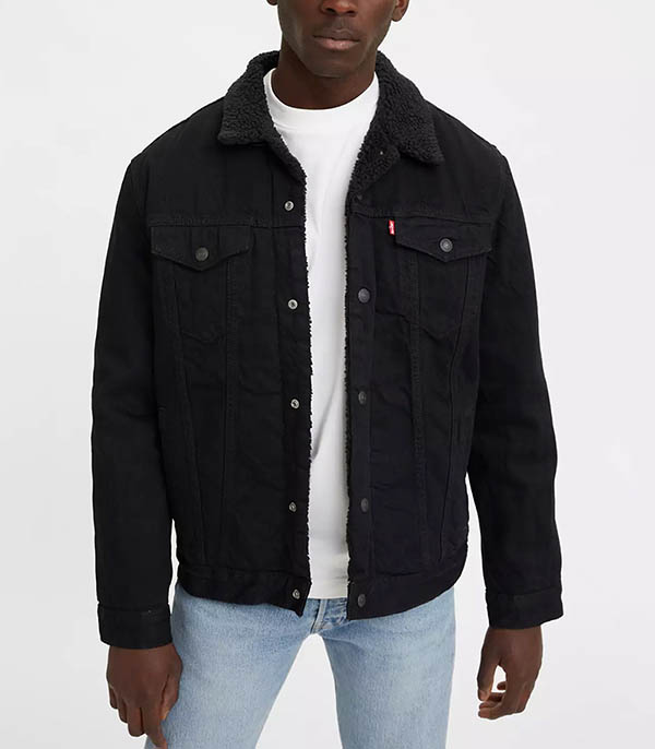 Veste homme Trucker Sherpa Type 3 Noir Levi's