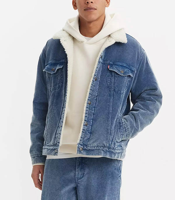 Veste homme Trucker Velours Relaxed Bleu Spring Levi's