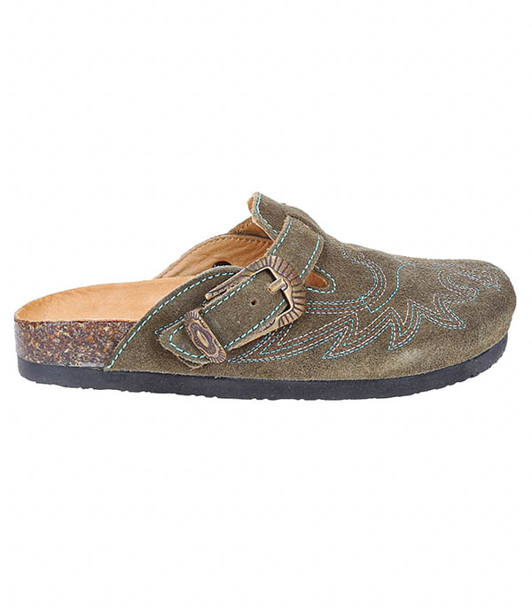 Sabots Bahia Suede Military Mexicana