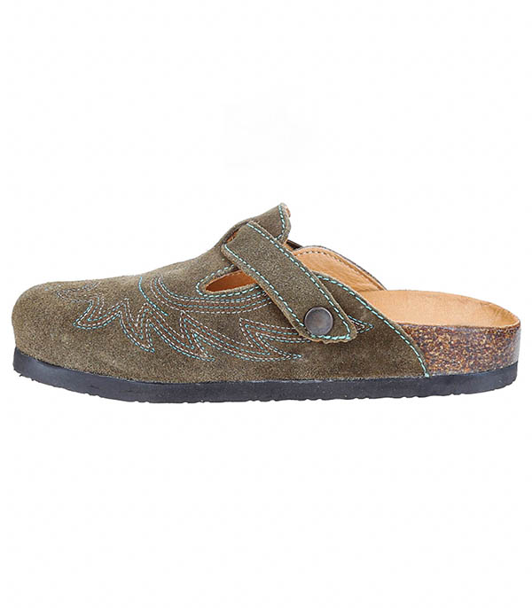 Sabots Bahia Suede Military Mexicana