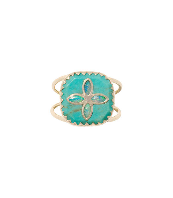 Bague Bowie n°2 Turquoise Pascale Monvoisin