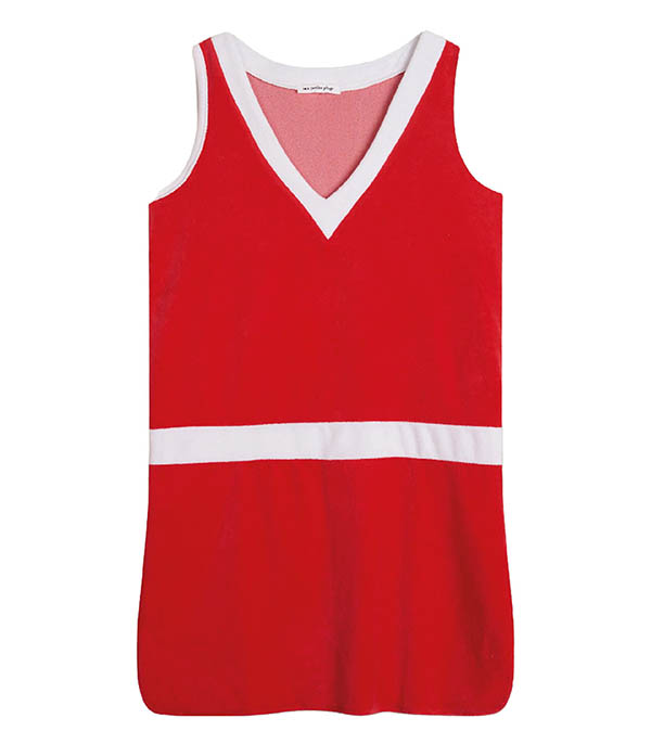 Robe Chris Rouge & Blanc Ma petite plage