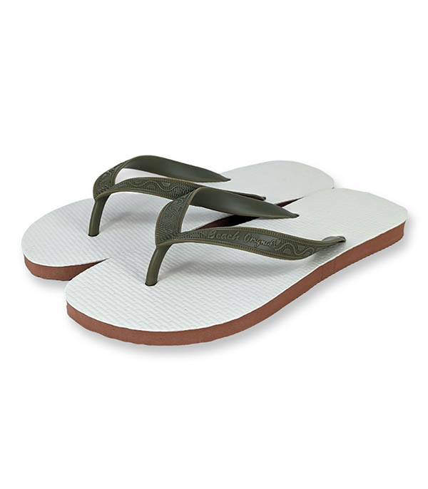 Tongs Homme Heritage Vert US Army Beach Originals - Taille 45/46