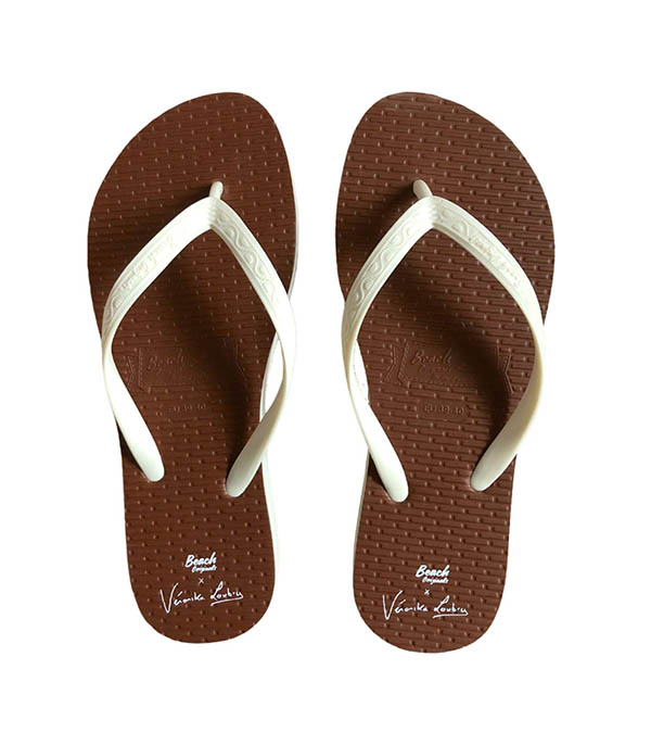 Tongs Héritage Slim x Veronika Loubry Tiaré Reverso Beach Originals