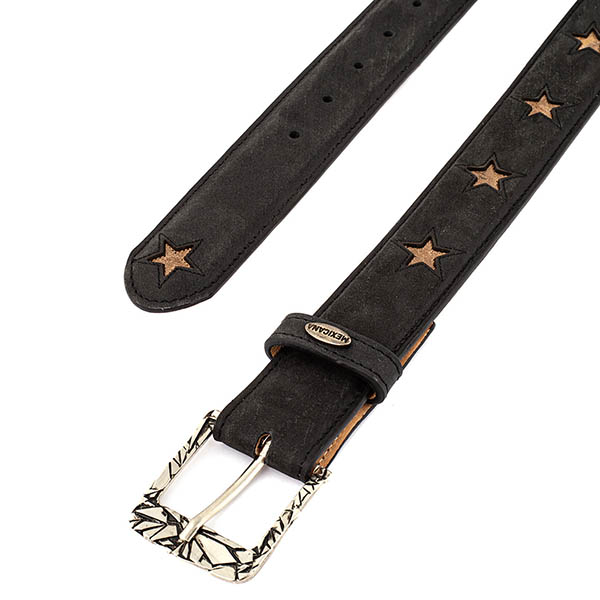 Ceinture en cuir Star Black Mexicana