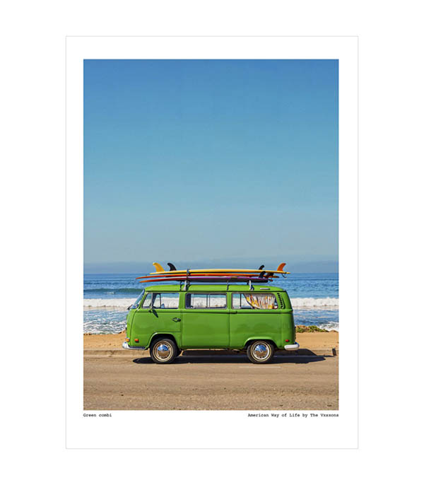 Affiche The Vision Awol 004 - Green combi  30 x 40 cm Image Republic