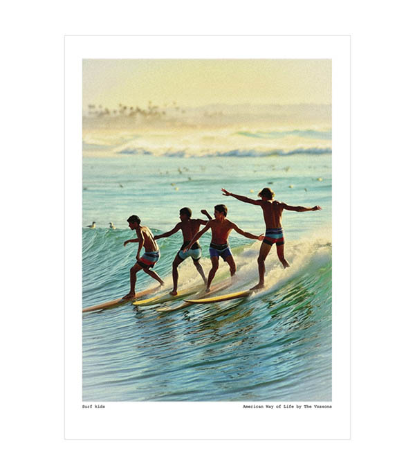Affiche The Vision Awol 008 -  Surf kids  30 x 40 cm Image Republic