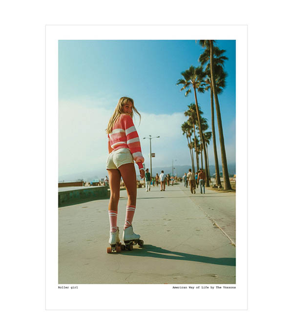 Affiche The Vision Awol 007 - Roller girl 38 x 56 cm Image Republic