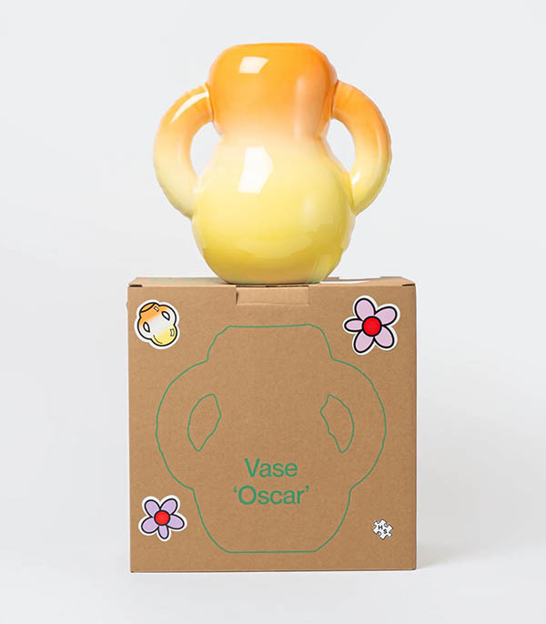 Vase Oscar ombré pulvérisé à la main Mira Mikati x Home Studyo Mira Mikati