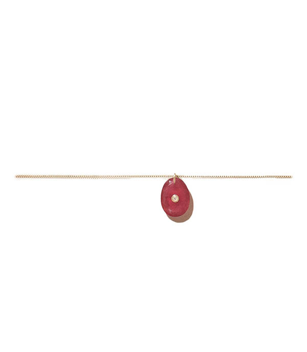 Collier Or Jaune Orso N°1 Rubis Pascale Monvoisin