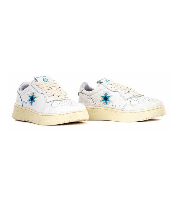 Basket Azteca White Aqua Mexicana