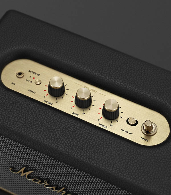 Enceinte Action 3 Bluetooth noir Marshall
