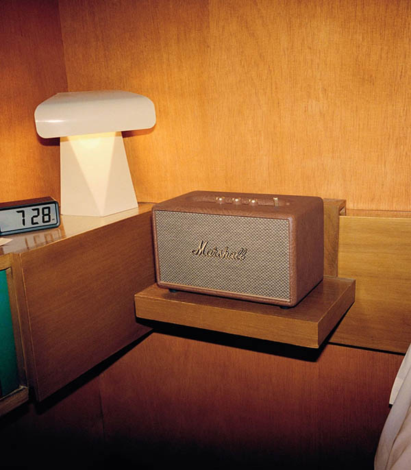 Enceinte Acton 3 Bluetooth marron Marshall
