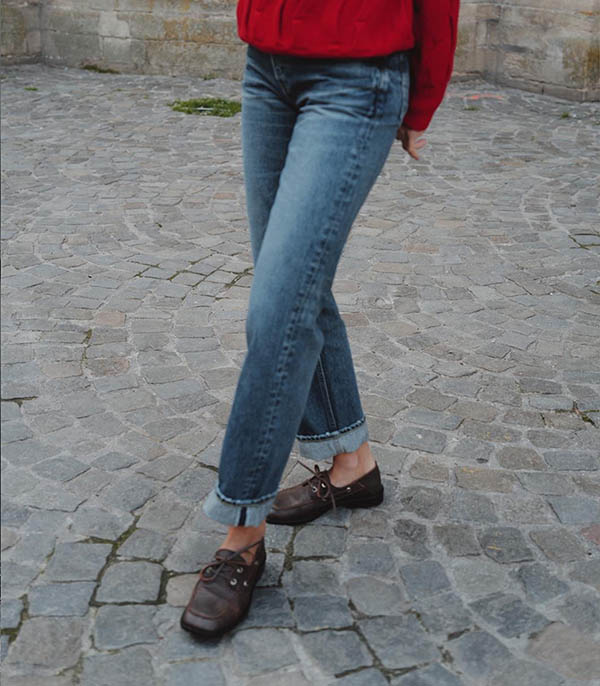 Jean Kawasaki Low Rise Straight Leg BORO