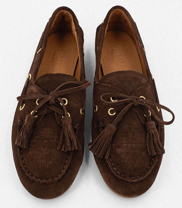 Mocassins SHIMA Pompons Chocolat Toral
