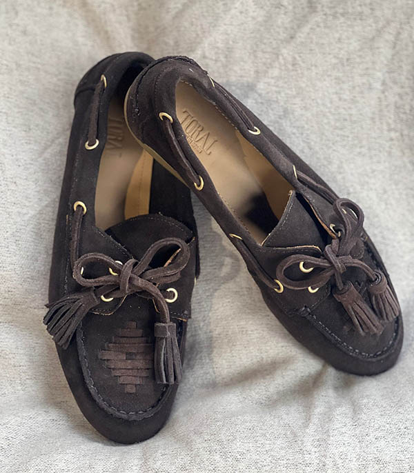 Mocassins SHIMA Pompons Chocolat Toral