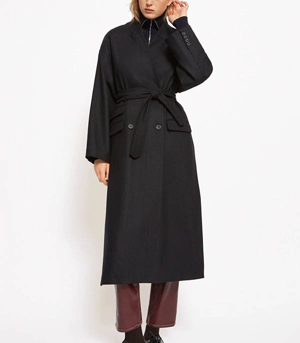 Manteau long America Noir Roseanna