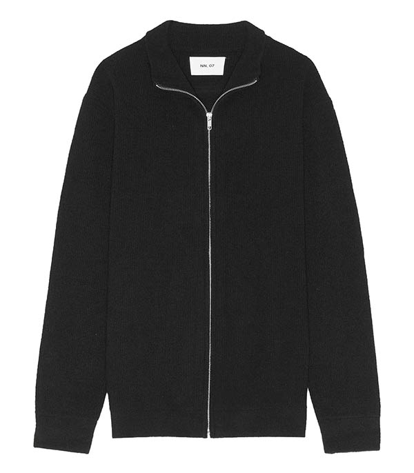 Pull Zippé homme Danny Full 6429 Noir NN07
