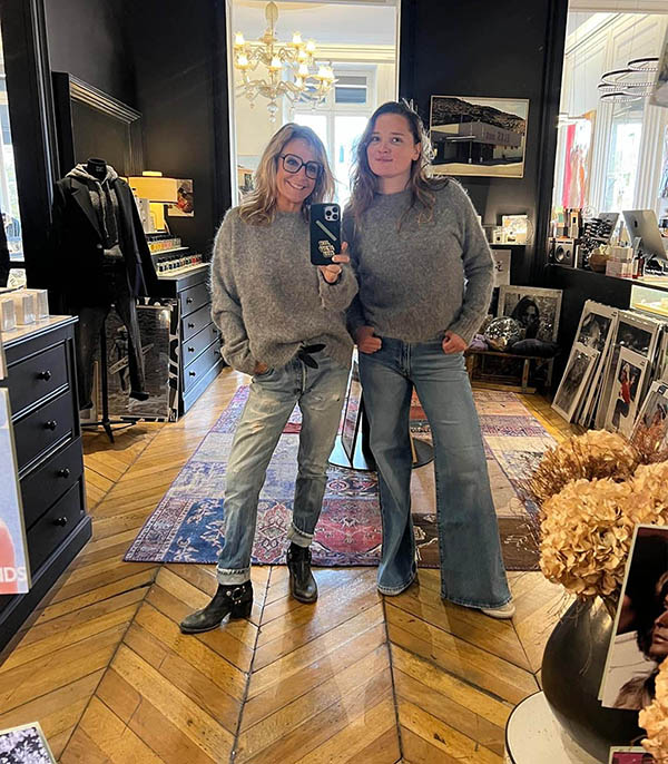 Pull col rond Alpaga gris Amish