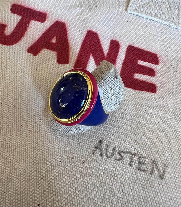 Bague tabarin Lapis lazuli Aurélie Bidermann