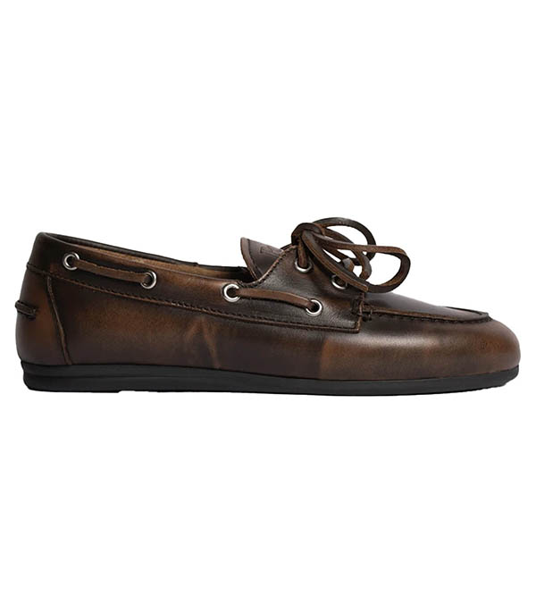 Mocassins Boat Brushed Coffee Posa