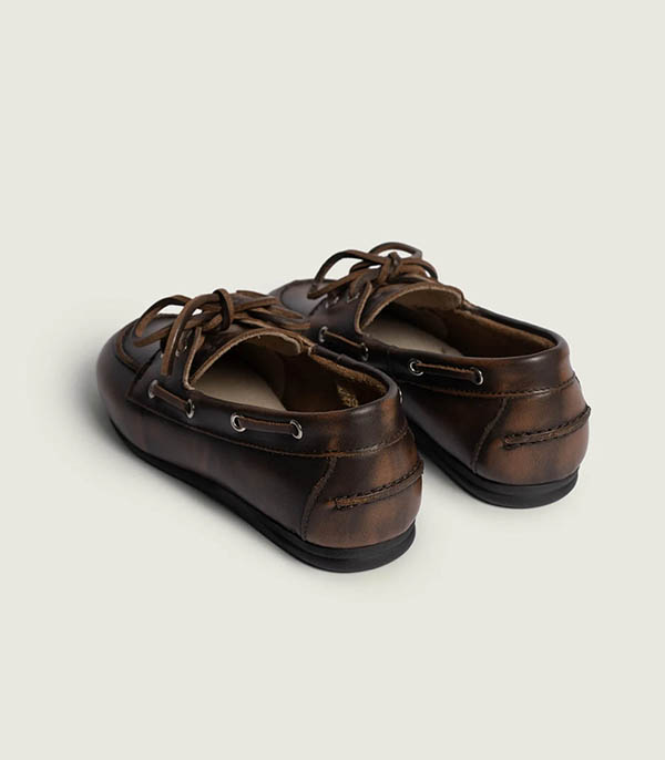 Mocassins Boat Brushed Coffee Posa