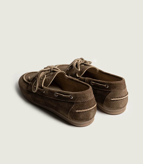 Mocassins Boat en Daim Dark Brown Posa Mocassins Boat en Daim Dark Brown Posa