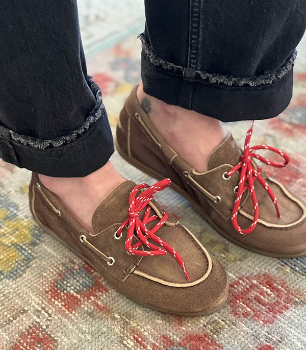 Mocassins Boat en Daim Dark Brown Posa Mocassins Boat en Daim Dark Brown Posa