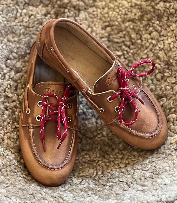 Mocassins Boat en Cuir Brushed Brown Posa