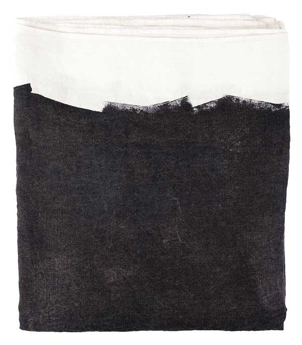 Nappe en lin 150 x 250 cm noire Maison Sarah Lavoine