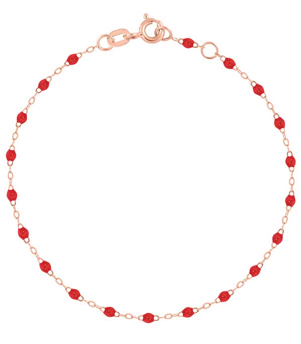 Bracelet Or rose et Perles de résine Gigi Clozeau