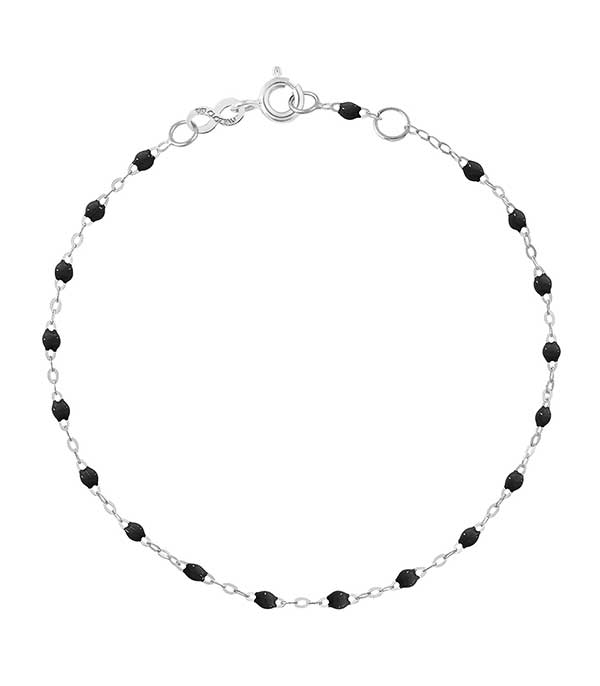 Bracelet or gris et perles de résine Gigi Clozeau