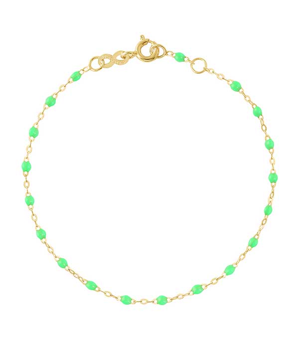 Bracelet Or Jaune et Perles de résine Gigi Clozeau