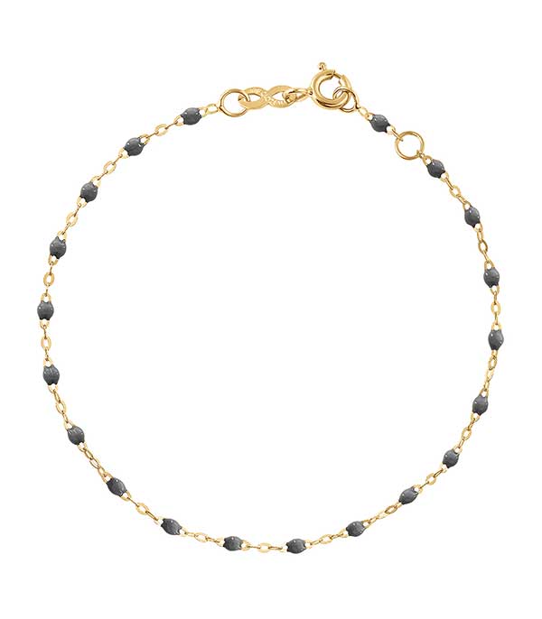 Bracelet or jaune et perles de résine Gigi Clozeau